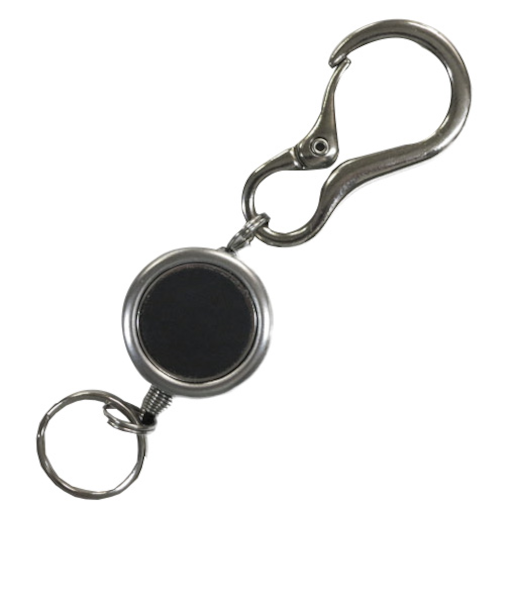 スイング（SWING）　レザーパッチリールキー　ブラック