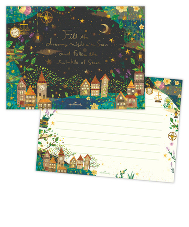 ホールマーク（Hallmark）　コンフォート＆ピース　レターパッド　837891　星空の散歩　10枚入り