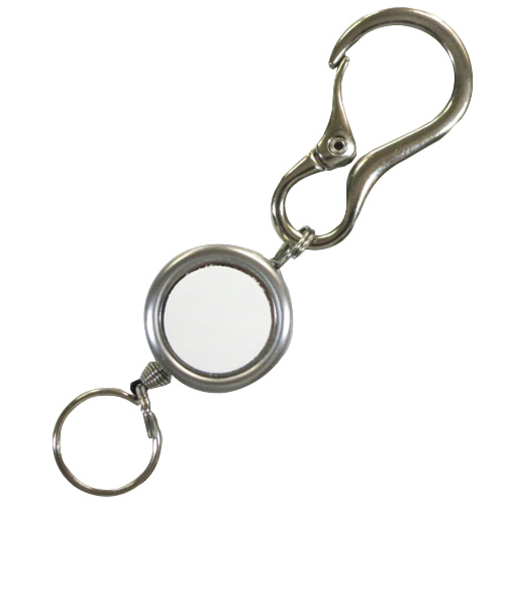 スイング（SWING）　レザーパッチリールキー　ホワイト