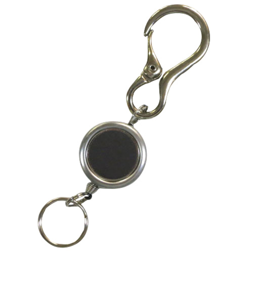 スイング（SWING）　レザーパッチリールキー　ダークブラウン