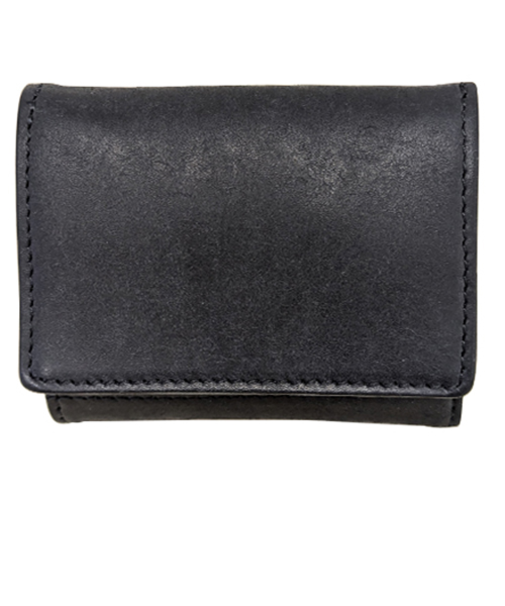 アウ（A＿W）　三つ折り財布　AP－009　ブラック