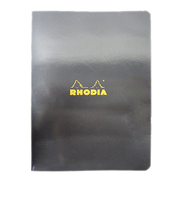 ロディア（RHODIA）　クラシック　ホチキス留めノートA5　5mm方眼　ブラック　cf119183
