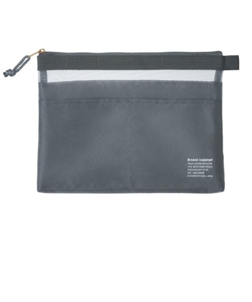 クレイド（kleid）　メッシュキャリーポーチ　8471-01　チャコール