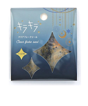 ワールドクラフト キラキラクリアフレークシール KFS-016 Crescent