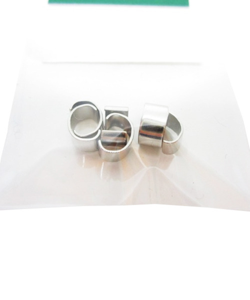 ヒモ留め金具3mm用Ni　6ヶ入