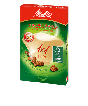 メリタ（Melitta）　アロマジック　ナチュラルブラウン　1×1　40枚入