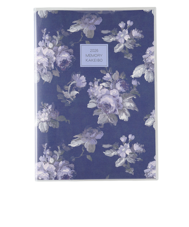 【2025年12月始まり】　ペイジェム（PAGEM　by　NOLTY）　メモリー家計簿　ローラアシュレイ　B5　週計タイプ　7704　ヴィオレッタ　月曜始まり