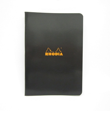 ロディア（RHODIA）　クラシック　ステイプルドノート　横罫　ブラック