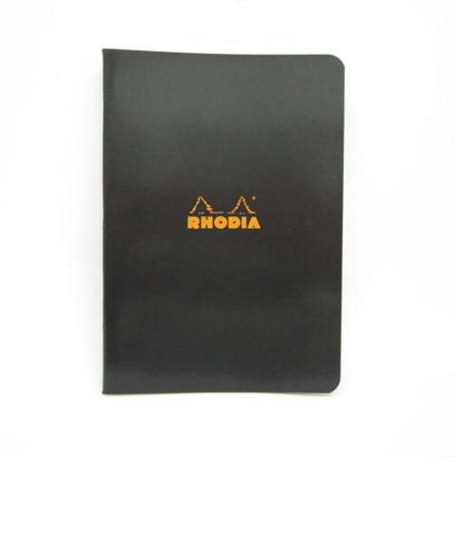 ロディア（RHODIA）　クラシック　ステイプルドノート　横罫　ブラック