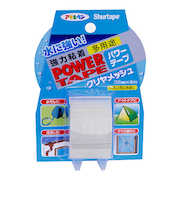 アサヒペン　強力粘着　多用途　パワーテープ　クリヤメッシュ