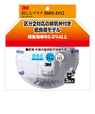 3M　防じんマスク　8805－DS2　3枚／パック