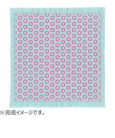 オリムパス　花ふきんキット　こんぺいとう　浅葱　SK-364