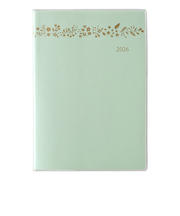 【2025年12月始まり】　ペイジェム（PAGEM　by　NOLTY）　ペイジェムマンスリー　B6-i　アイダにメモ　マンスリーブロック　2644　グリーン　日