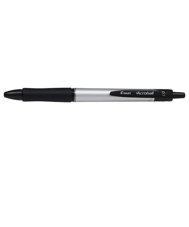 パイロット（PILOT）　油性ボールペン　アクロボール　Tシリーズ　BAB－15FT－S　細字0.7mm　シルバー