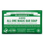 ドクターブロナー（DR.BRONNER’S）　マジックソープバー　アーモンド　140g