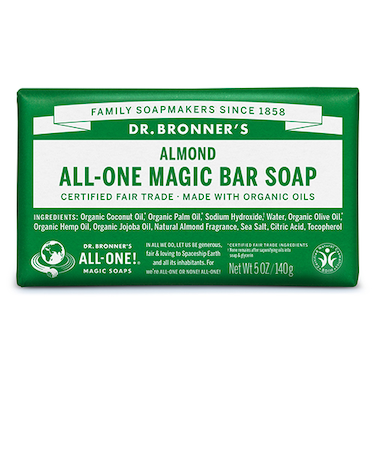 ドクターブロナー（DR.BRONNER’S）　マジックソープバー　アーモンド　140g