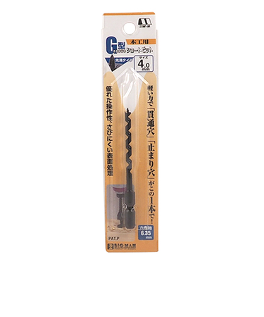 スターエム　木工ドリルG型ショート　4.0mm
