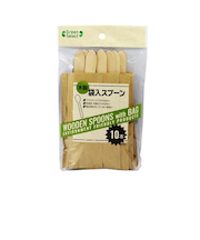 大和物産　グリーンセレクト（Green　Select）　木製袋入スプーン　10本入