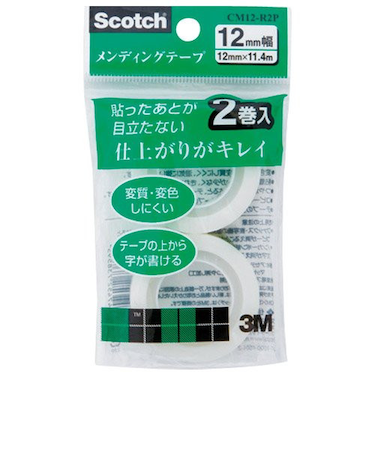 3M　メンディングテープ　幅12mm×長11.4m巻　詰替用　2巻　CM12－R2P