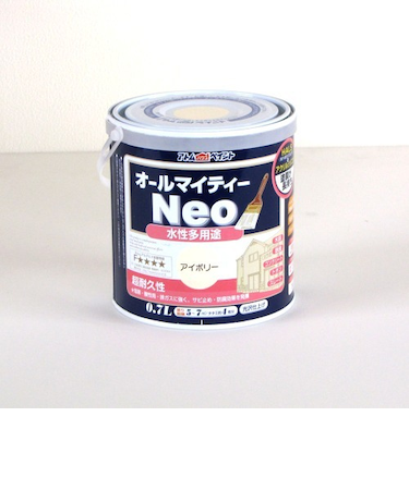 アトム　水性つやあり　AMネオ　0.7L　アイボリー