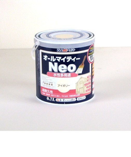 アトム　水性つやあり　AMネオ　0.7L　アイボリー
