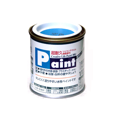 アサヒペン　水性ペイント　1/12L　空色