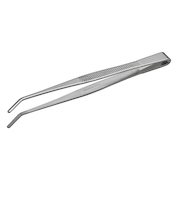 アネックス（ANEX）　ステンレスピンセット　150mm先曲　124　ギザギザ付き