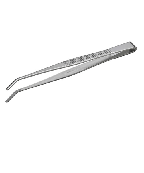 アネックス（ANEX）　ステンレスピンセット　150mm先曲　124　ギザギザ付き