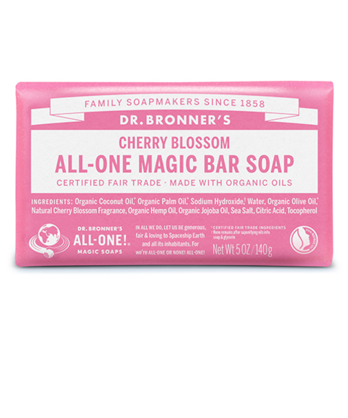 ドクターブロナー（DR.BRONNER’S）　マジックソープバー　チェリーブロッサム　140g