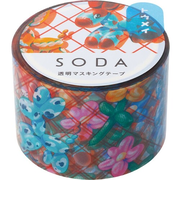 キングジム（KING　JIM）　ソーダ（SODA）　透明マスキングテープ　CMT30－018　バル－ン