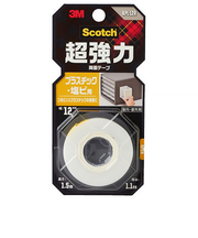 3M　スコッチ　超強力両面テープ　プラスチック・塩ビ用　KPL‐12R　12mm×1.5m