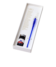 エルバン（HERBIN）　ガラスペン　ボンボン＆ミニインクセット　hb21819set　ロイヤルブルー