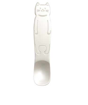 Sugar　Land　アルミアイスクリームスプーン　ネコ　シルバー