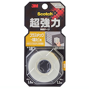 3M　スコッチ　超強力両面テープ　プラスチック・塩ビ用　KPL‐19R　19mm×1.5m