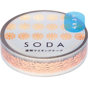 キングジム（KING　JIM）　ソーダ（SODA）　透明マスキングテープ　CMTH10－006　マーガレット