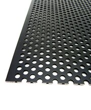 アルミパンチング板　丸型　1.0×200×300　ブラック