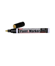 アサヒペン　油性ペイントマーカー　中字　金