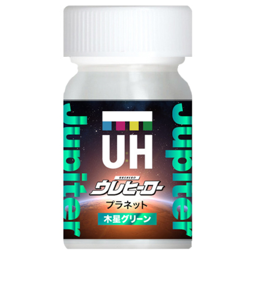 斎藤塗料　ウレヒーロー　プラネット　木星グリーン　15mL