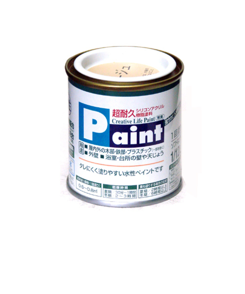 アサヒペン　水性ペイント　1/12L　ベージュ