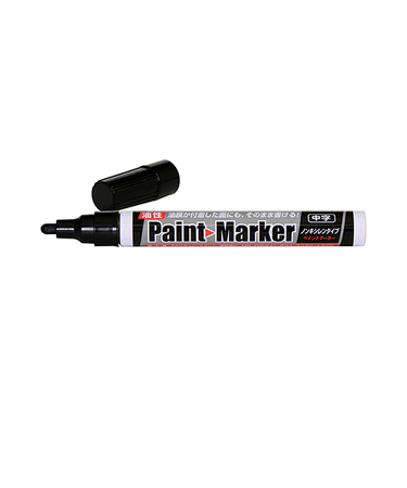 アサヒペン　油性ペイントマーカー　中字　黒
