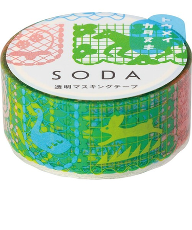 キングジム（KING　JIM）　ソーダ（SODA）　透明マスキングテープ　CMTD20－006　キリエ