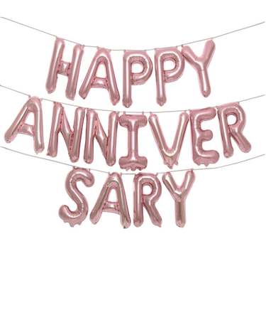 いろは出版　ガーランドバルーン　forアニバーサリー　ピンク