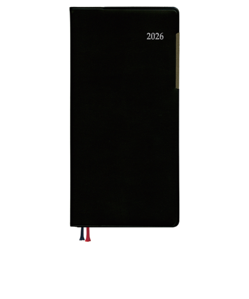 【2025年9月始まり】　ダイゴー　Appoint　ダイアリー　L　その他　ウィークリーレフト　E2312　ブラック　月曜始まり