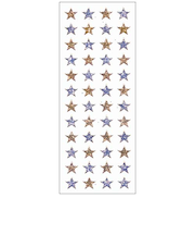 オクヤマ　グリッターシール　GH411　金銀スター4列