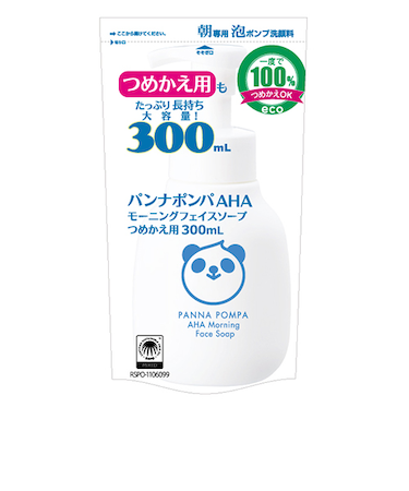 パンナポンパ　AHAモーニングフェイスソープ　詰替用　300mL