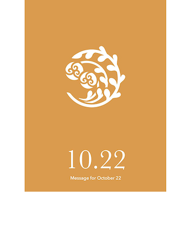 草紙堂　花結びメッセージカード　10月22日