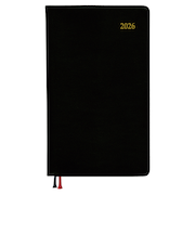 【2025年9月始まり】　ダイゴー　Appoint　ダイアリー　S　その他　ウィークリーレフト　E2310　ブラック　月曜始まり