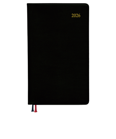 【2025年9月始まり】　ダイゴー　Appoint　ダイアリー　S　その他　ウィークリーレフト　E2310　ブラック　月曜始まり