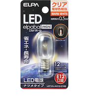 エルパ（ELPA）　LEDナツメ　LDT1CL－G－E12－G106