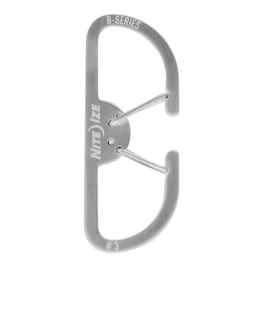 ナイトアイズ（NITE　IZE）　B　カラビナー　＃3　NI59319　ステンレスシルバー